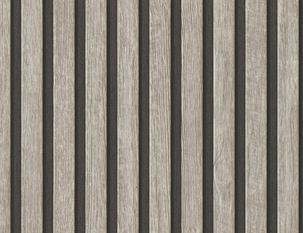 Vliestapete Holz Grau