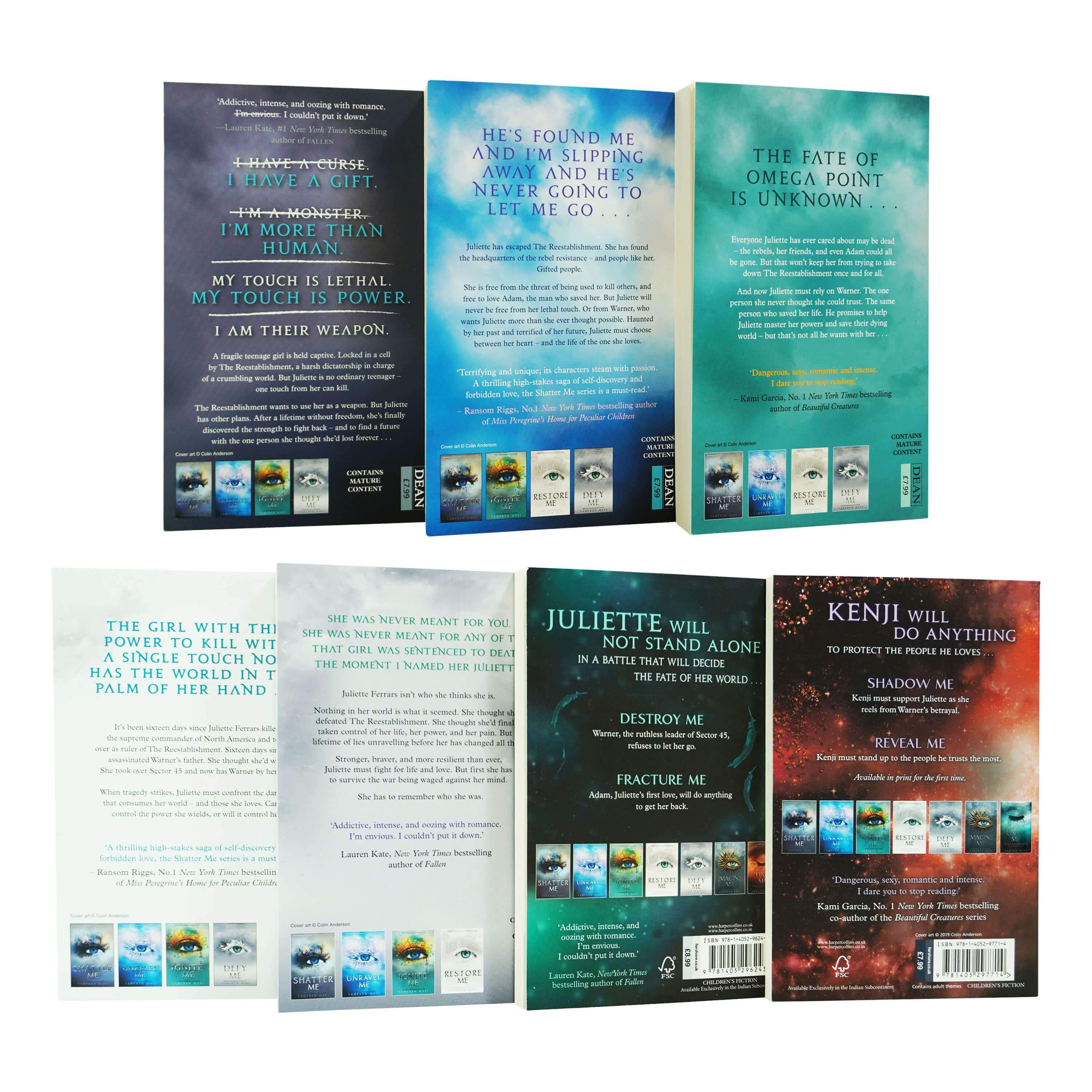 Shatter Me Series By Tahereh Mafi 7 Books Collection Set - Ages 12+ - Paperback