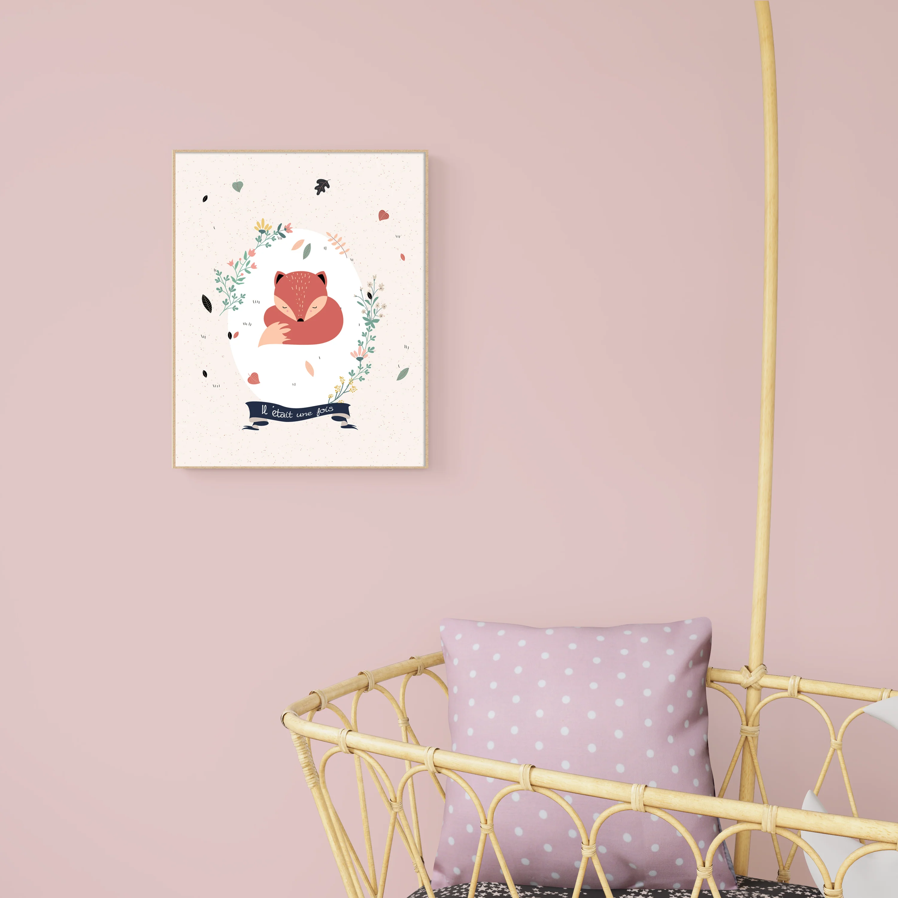 4MURS Tableau FOREST LAND coloris beige