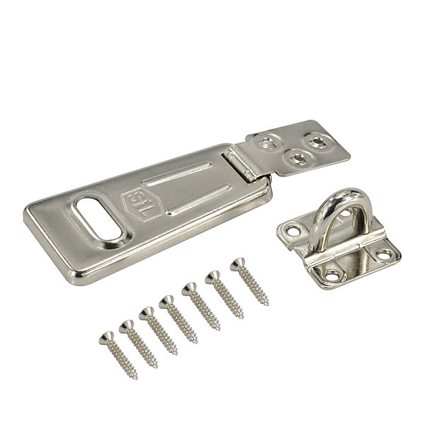 Moraillon et cadenas en acier galvanisé Moraillon Smith &Locke 90mm