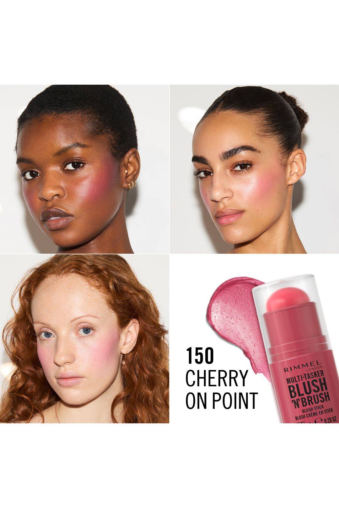 Rimmel London Multi-Tasker Blush'N'Brush Stick 8g