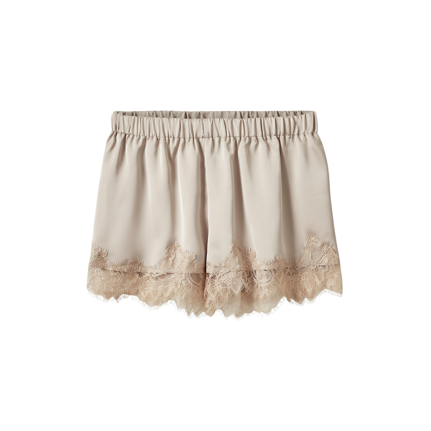 VADA LACE DETAILED SHORTS, feather gray