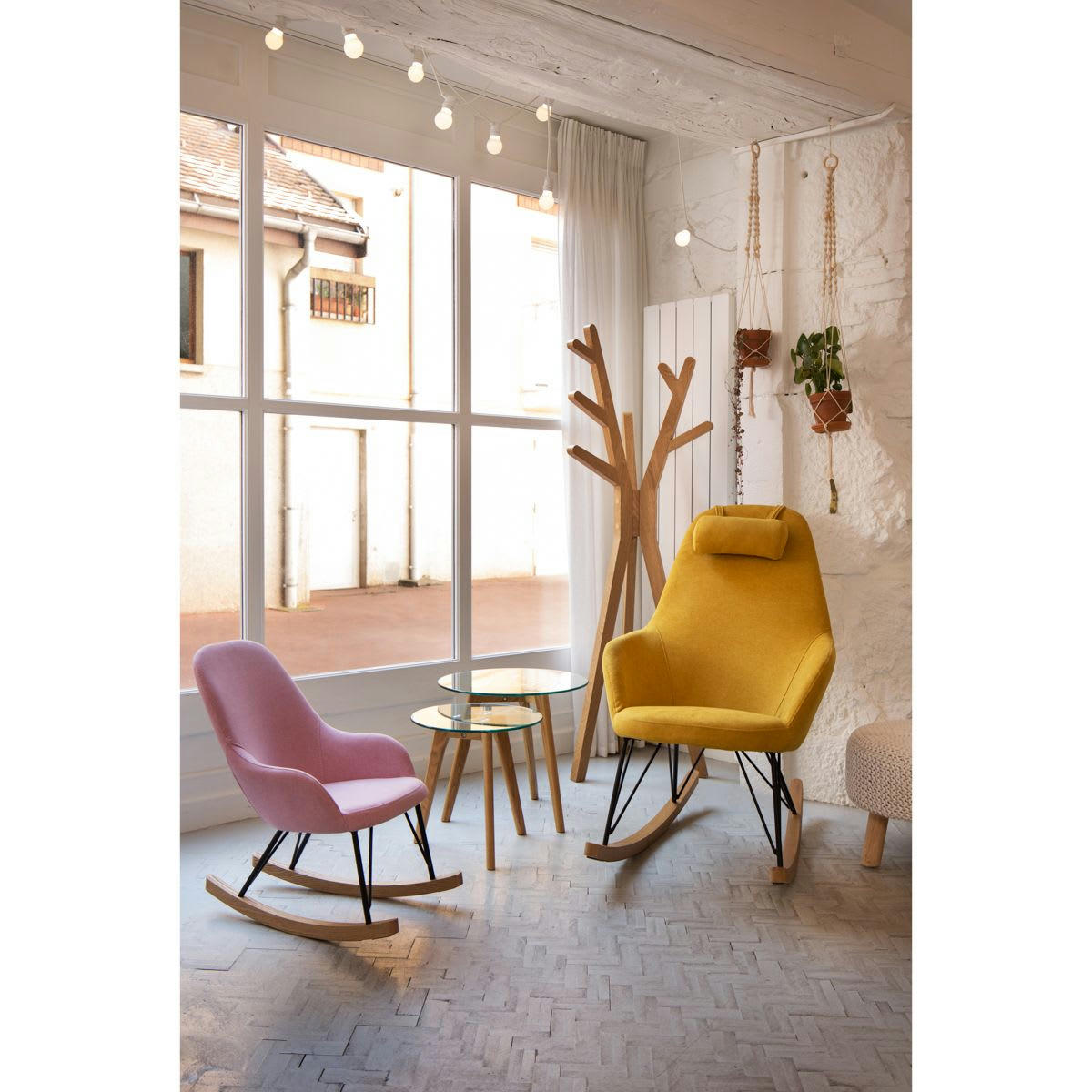 NORA - Portemanteaux sur pied en frêne