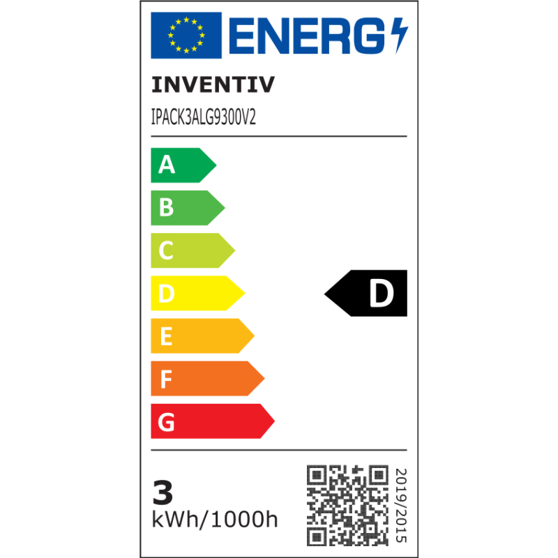 Ampoule à filaments LED transparente Ø 1,5 cm G9 3 W 3 pièces INVENTIV