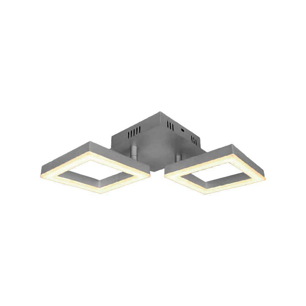 Lampa sufitowa VT-7786 szaro-aluminiowy LED 2x14W Ciepła biel 1490lm V-TAC