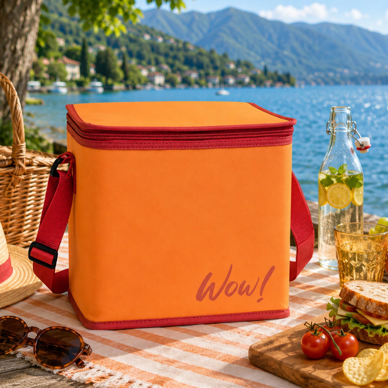 Borsa termica 20 L con tracolla arancione Wow