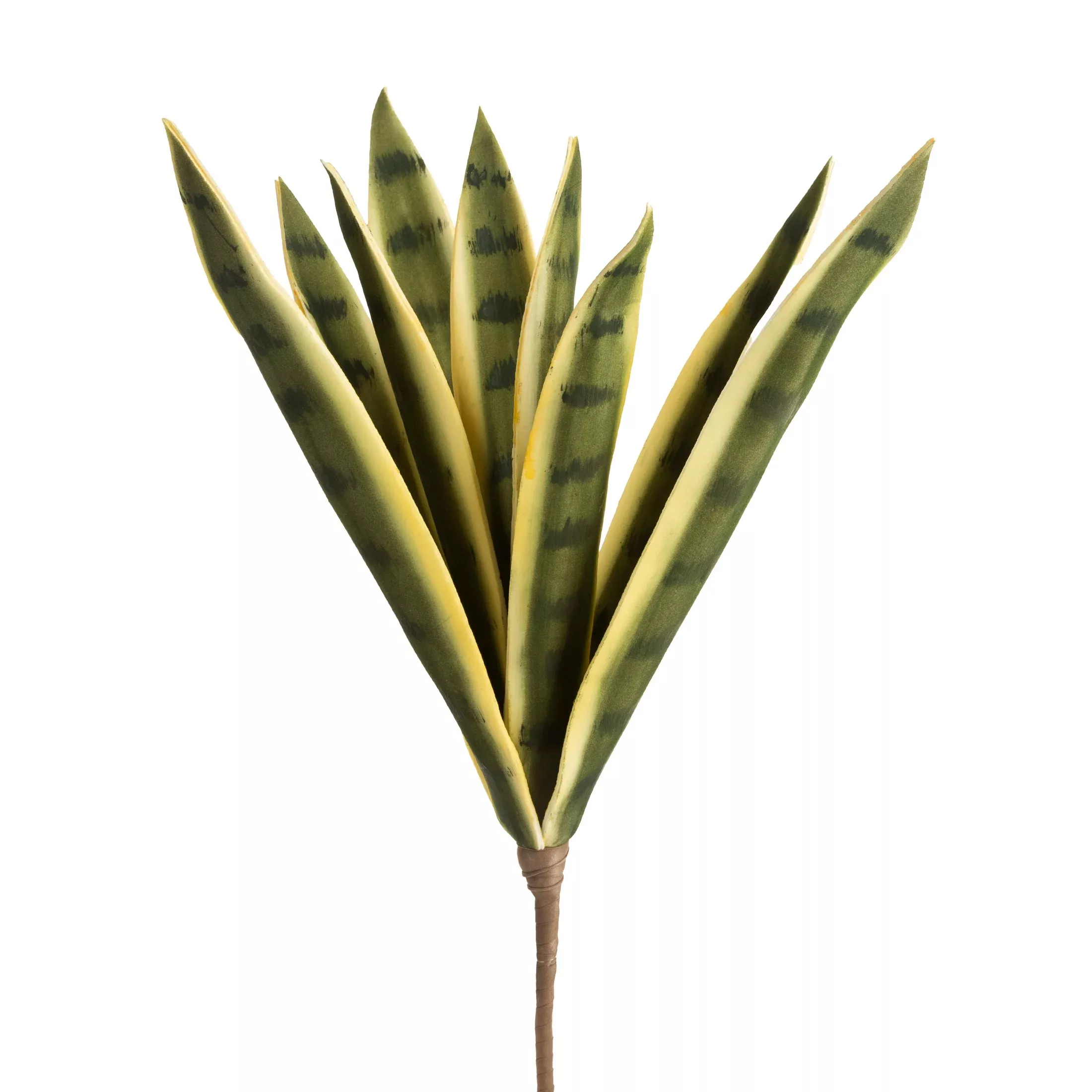 Kwiat sztuczny sansewieria zielony z plastycznej pianki foamiran 70 cm