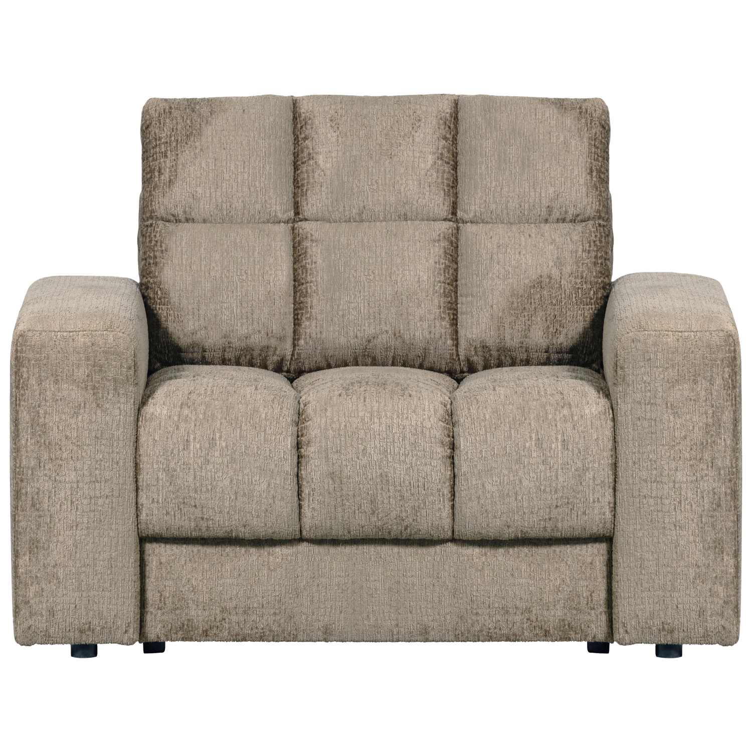 WOOOD fauteuil Second Date - Structure Velvet - Wheatfield - 78x103x99