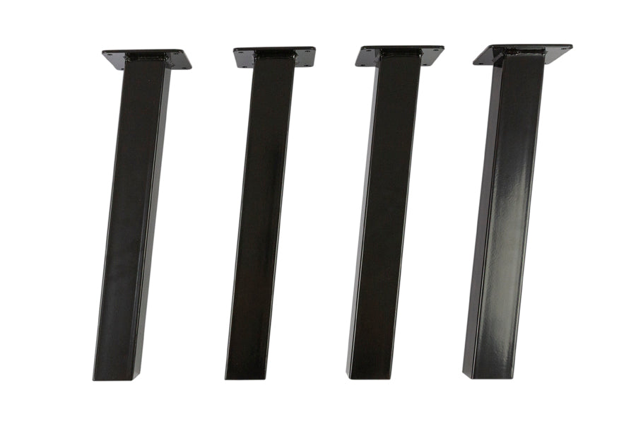 MaximaVida metalen schuine poten New York 40 cm vierkant zwart gecoat