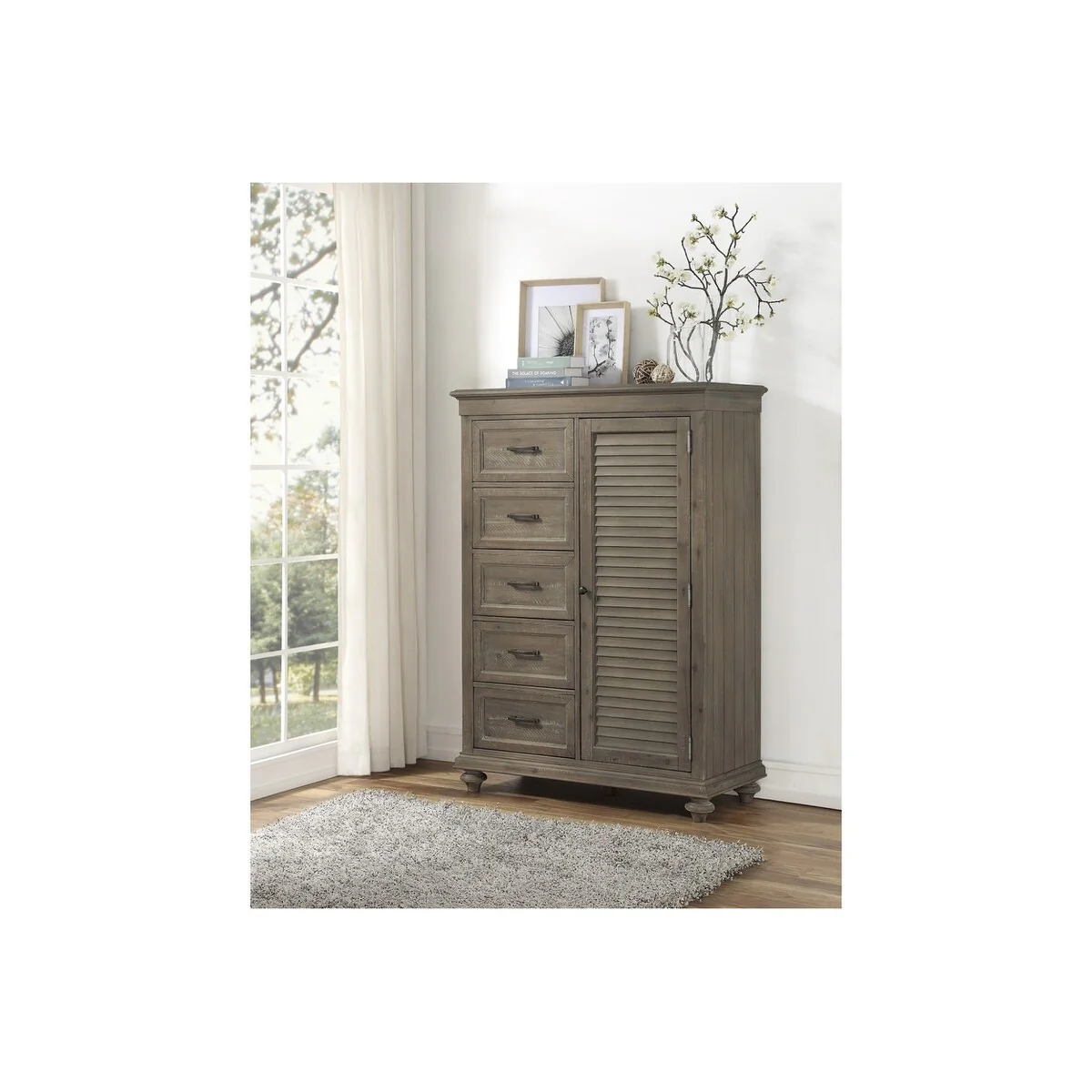 Ofelia 3 Piece Light Brown Modern Panel Bedroom Set