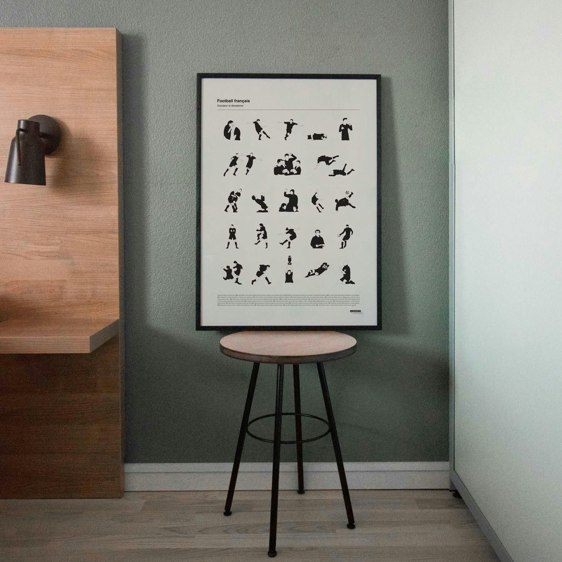 - Affiche d'art les grands moments du football français 50 X 70 cm