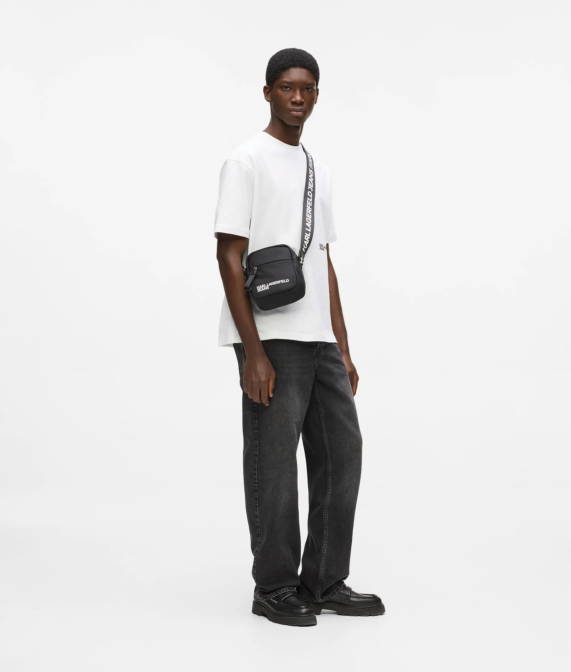 Nylon crossbody bag