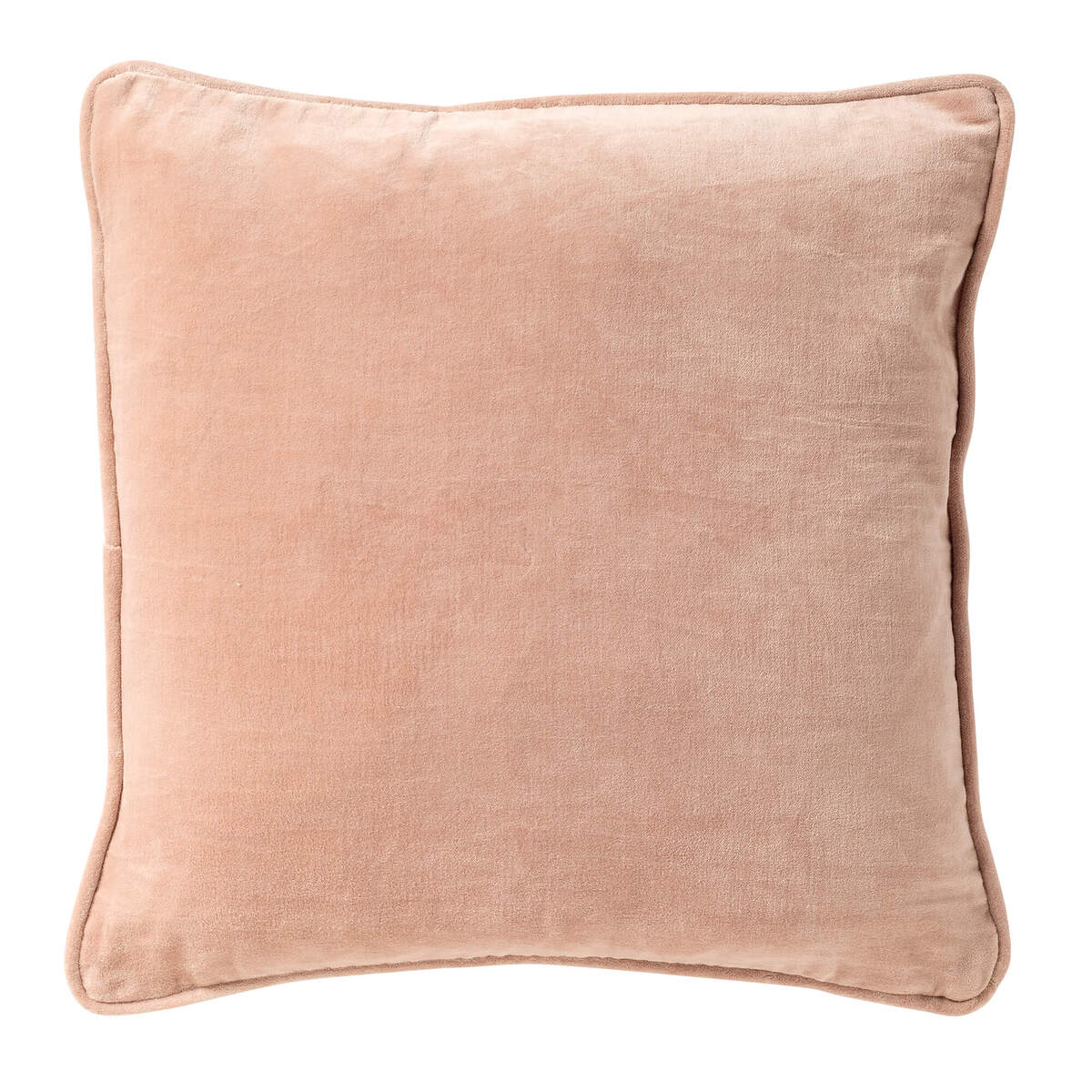 CARINA - sierkussen 45x45 cm - 100% katoen - Misty Rose - roze