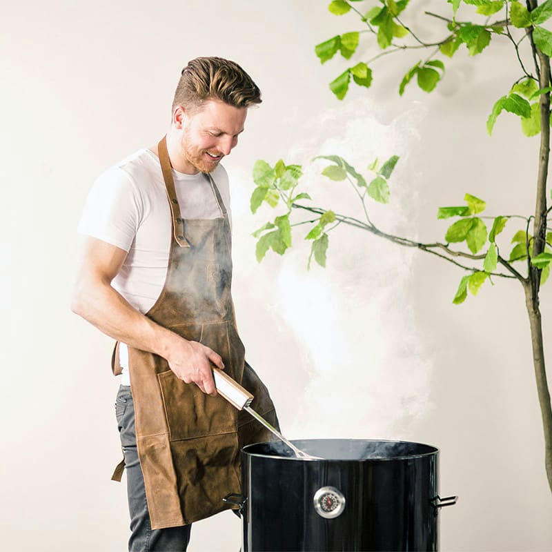 - Tablier pour barbecue en cuir
