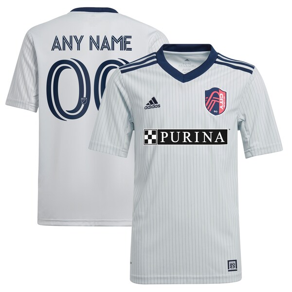 St. Louis City SC adidas Youth 2024 The Spirit Kit Replica Custom Jersey - Gray