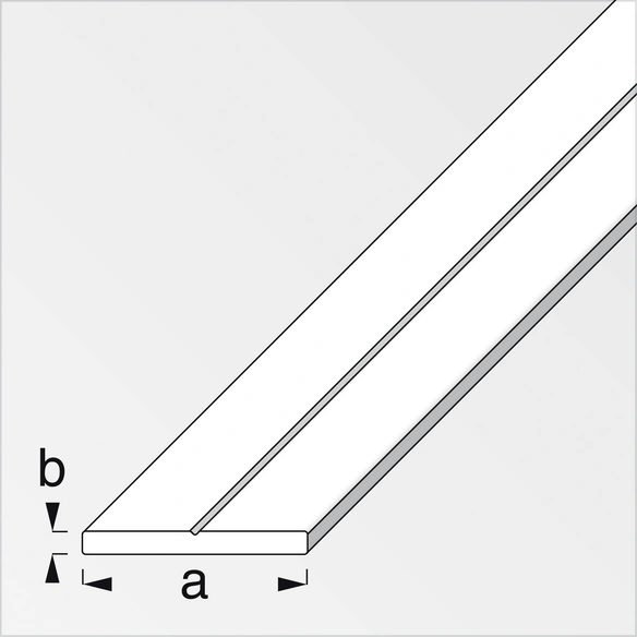 Flachstange »Combitech®«, BxL: 11,5 x 1000 mm, silberfarben