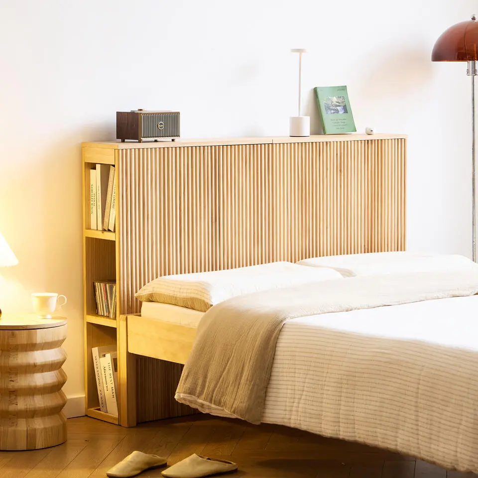 Massief houten hoofdeinde van 140