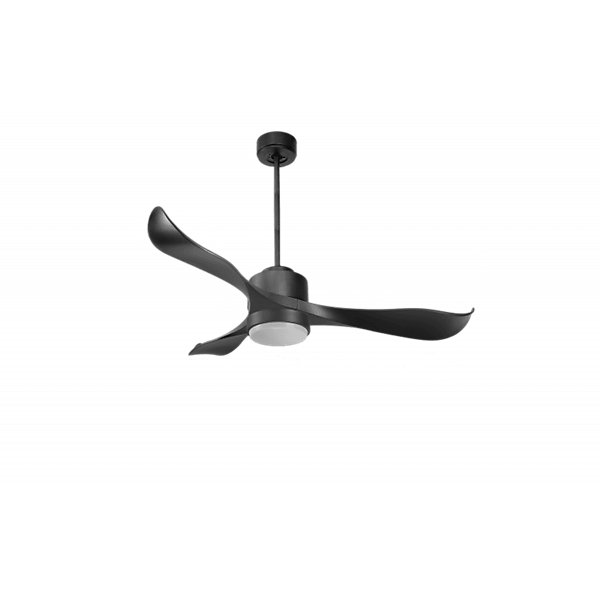 Modulo Regular Exterior - un ventilateur pour extérieur IP44, DC 132 cm Gris basalte pales abs noir Lumière dimmable 20 à 30 m²