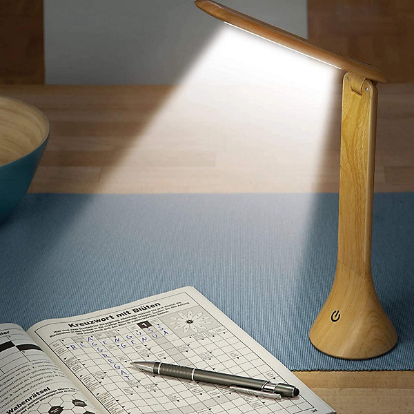 Lampe de Bureau FISHTEC LED Wood Touch