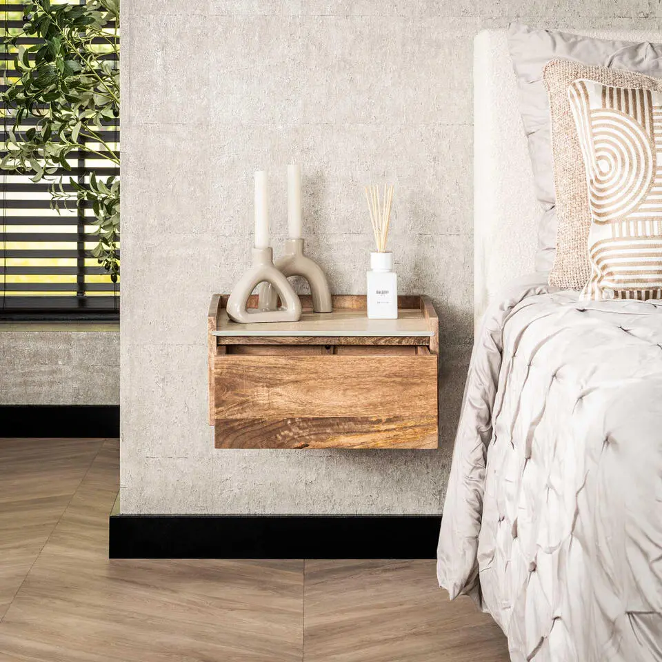 Fraaai - Shane nachtkastje hangend 1 lade - zand