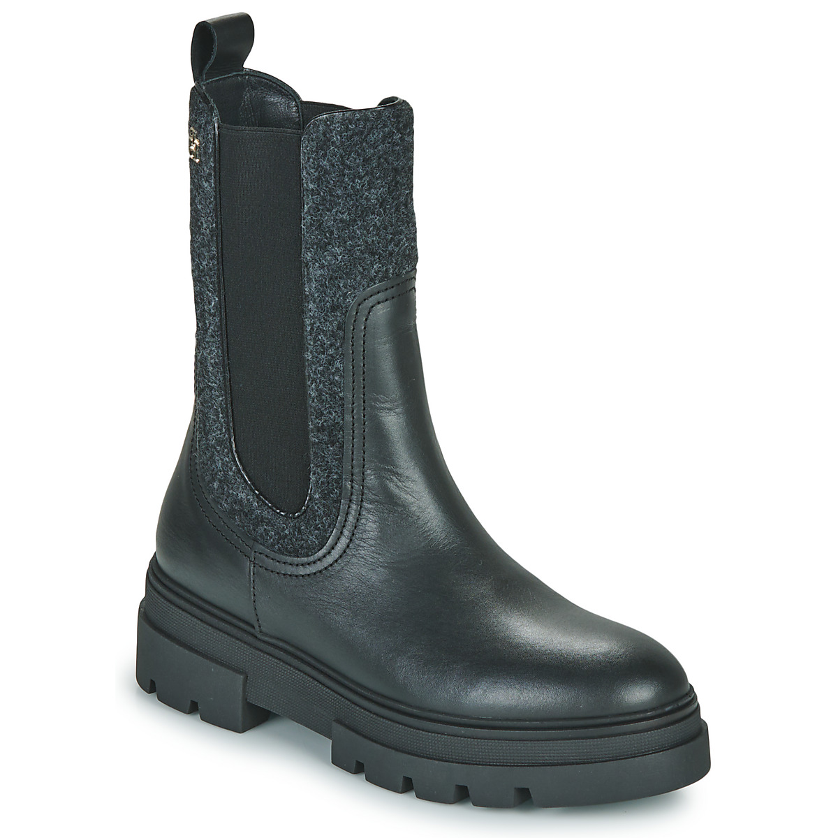 Tommy Hilfiger - SEASONAL FEMININE CHELSEA BOOT - Black