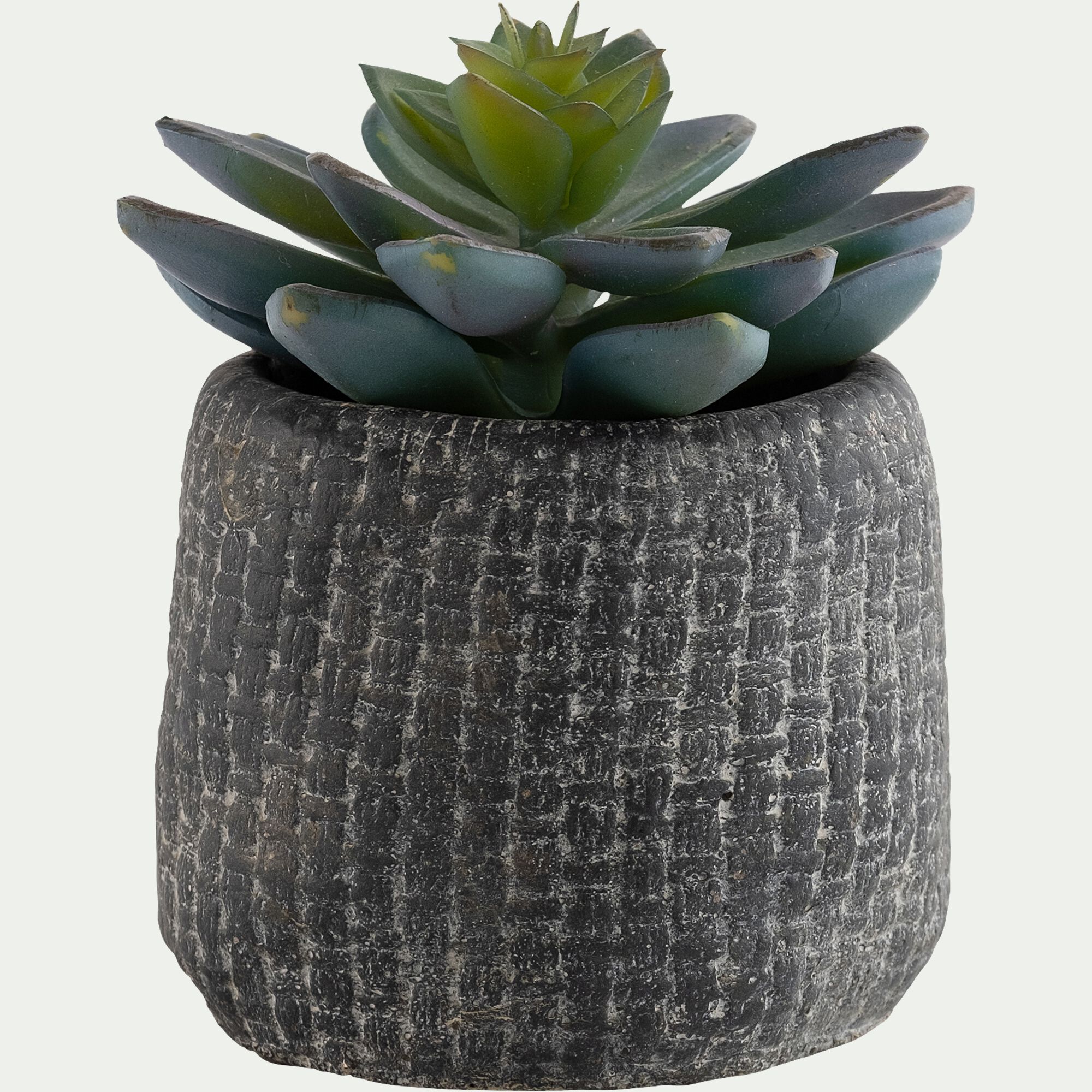 JAHA - Cache-pot en ciment - gris ardoise D8xH7cm