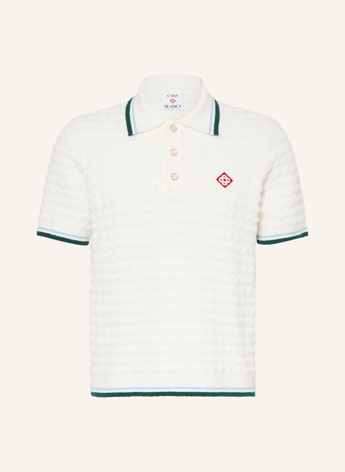 Casablanca Frottee-Poloshirt Slim Fit
