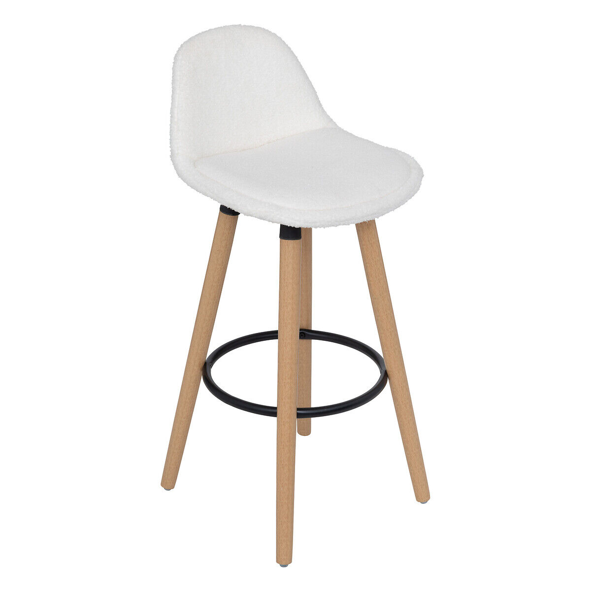 Banco de bar LAKA bouclé