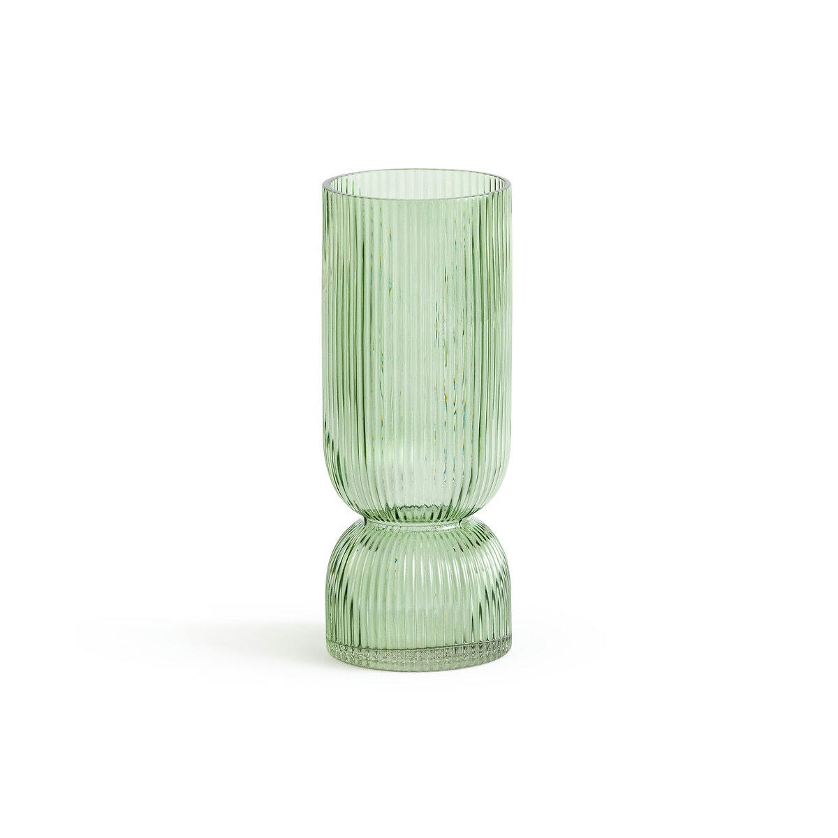 Vase en verre strié H26 cm, Valira