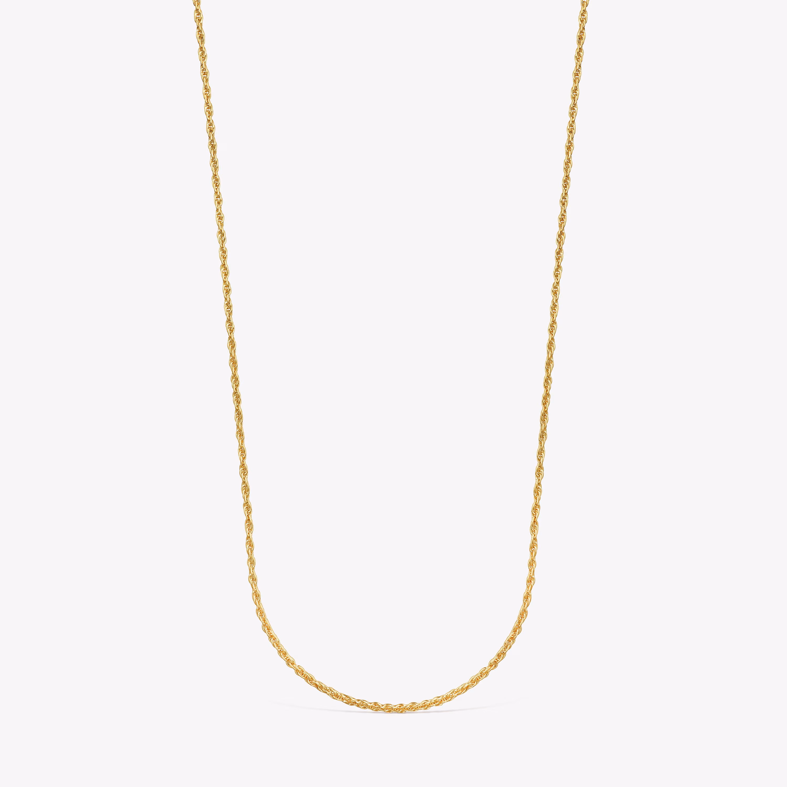Gargantilla larga con baño de oro 18 kt sobre plata y bolas, 70 cm Chain