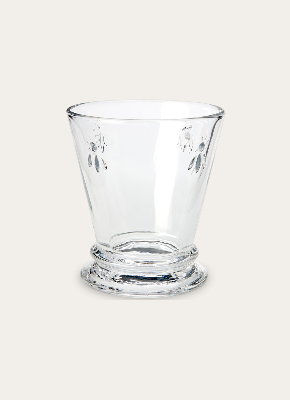 GOBELET à EAU MOTIFS ABEILLES TRANSPARENT