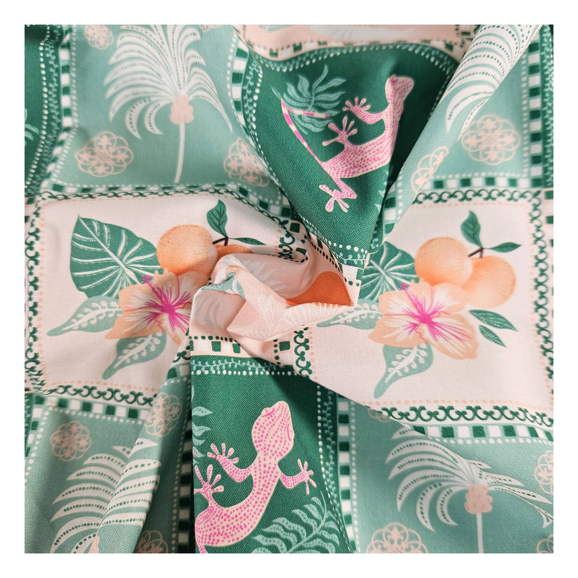 Riviera Collage Cotton Fabric by the Metre