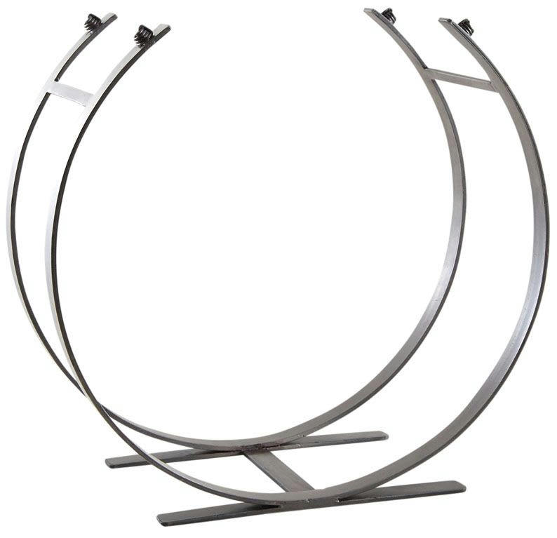 - Panier à buche design en fer forgé