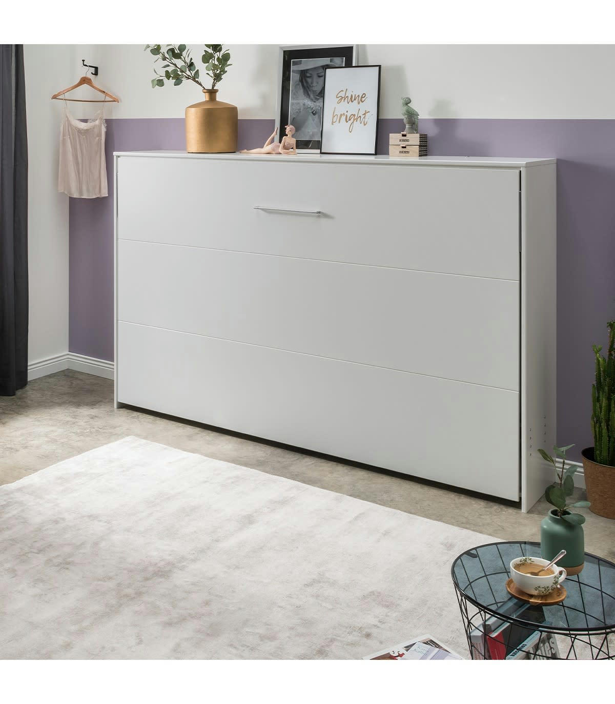 - Lit escamotable horizontal 120x200 - L212 cm