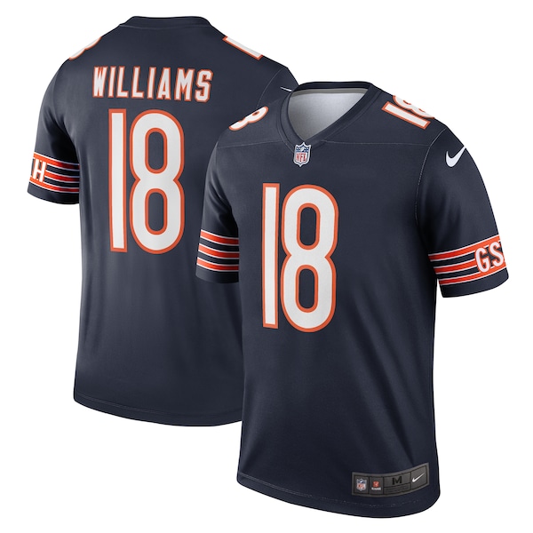 Caleb Williams Chicago Bears Nike Team Legend Player Performance Top - Navy/Orange
