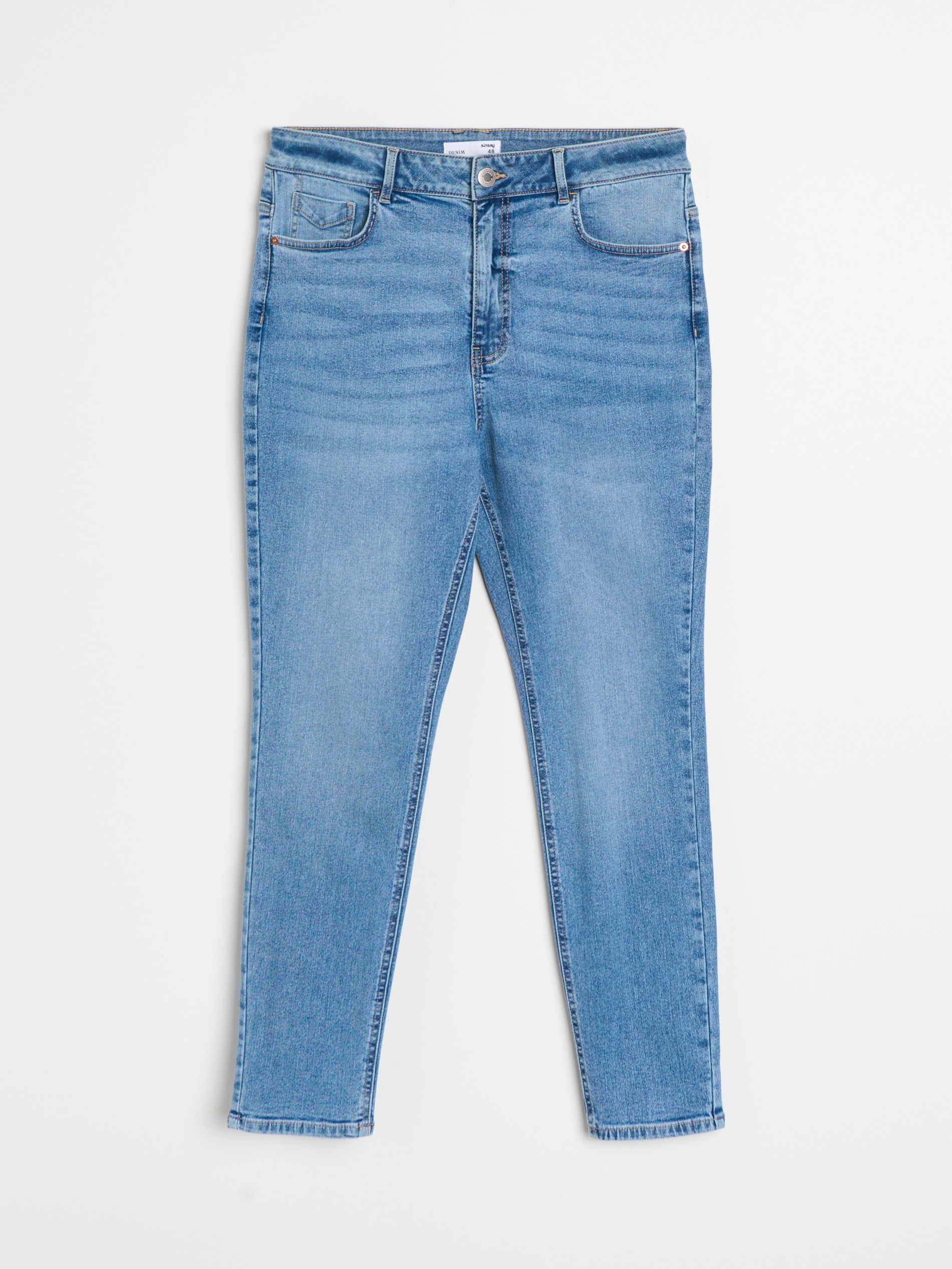 Jeansy skinny z wysokim stanem Plus size