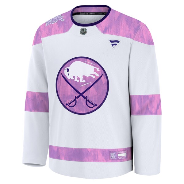 Buffalo Sabres  Hockey Fights Cancer Practice Jersey - White