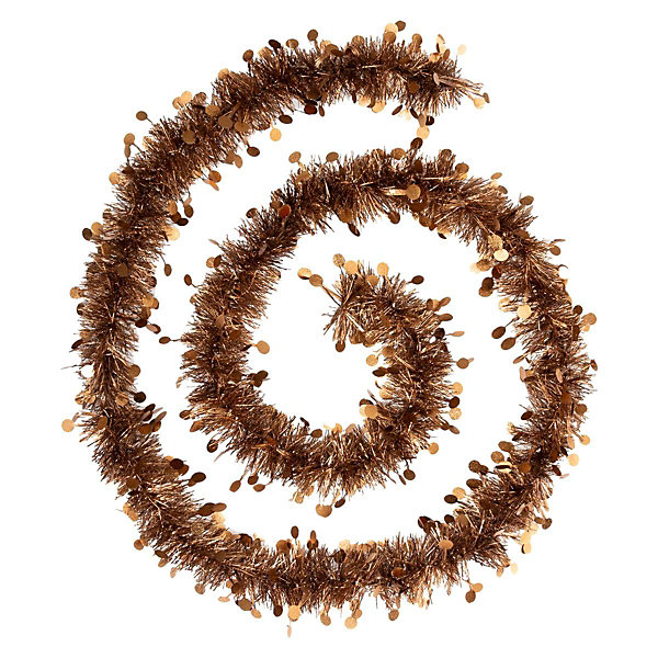 Guirlande pastilles embossées 10cmx2m 4 plis bronze- Marron- Atmosphera