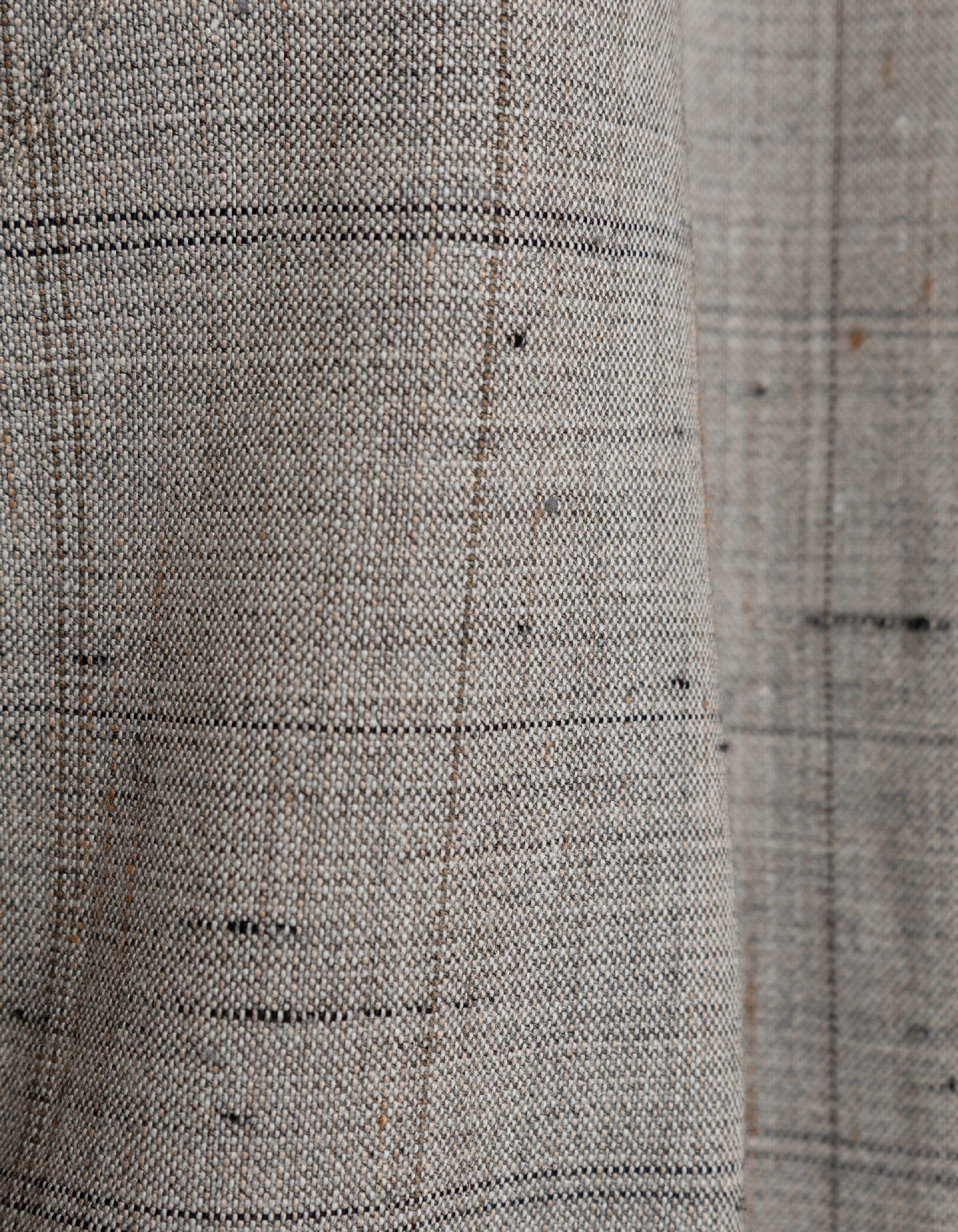 Bomber taupe zippé motif carreaux Homme