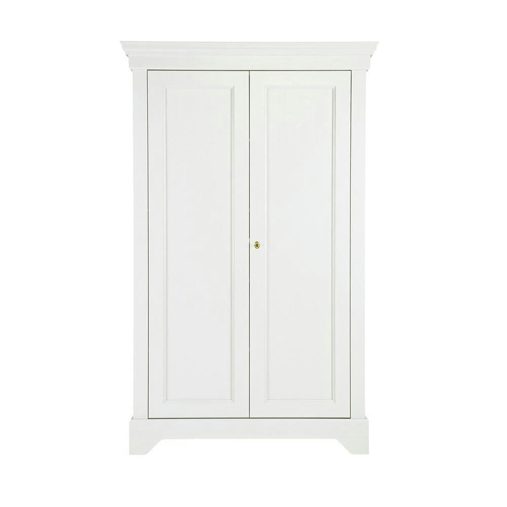 ISABEL - Armoire 2 portes en pin blanc