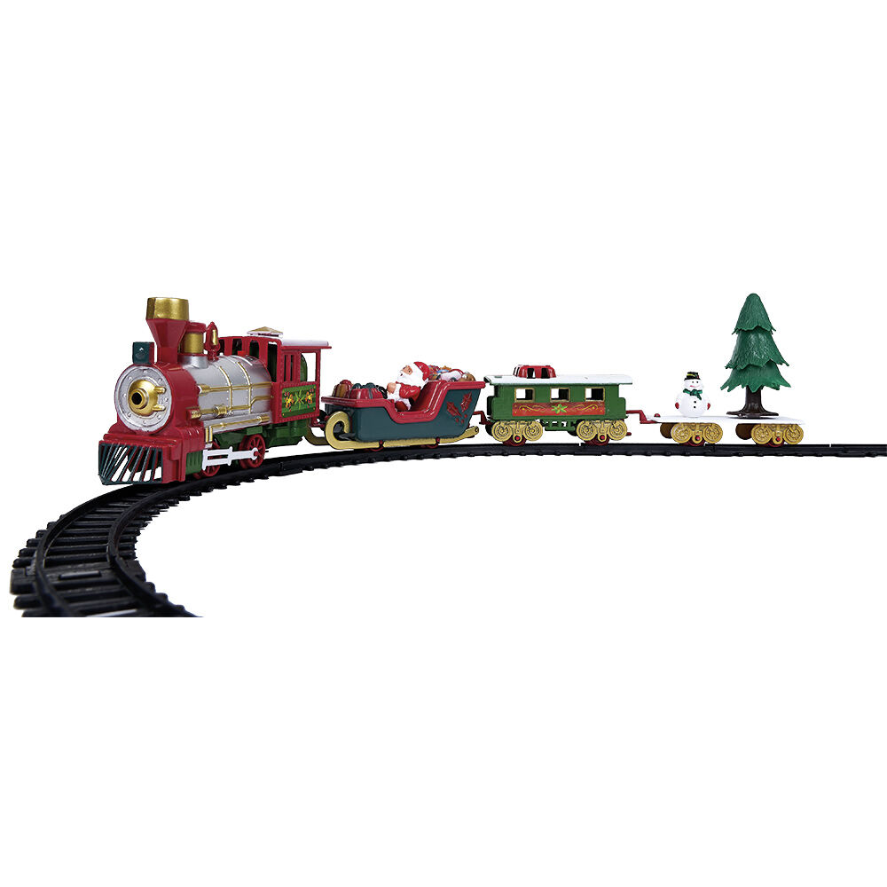 Train de No&euml;l lumineux et musical 22 pièces