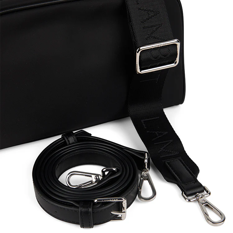 The Dahlia – 3-in-1 Black Nylon Crossbody Bag