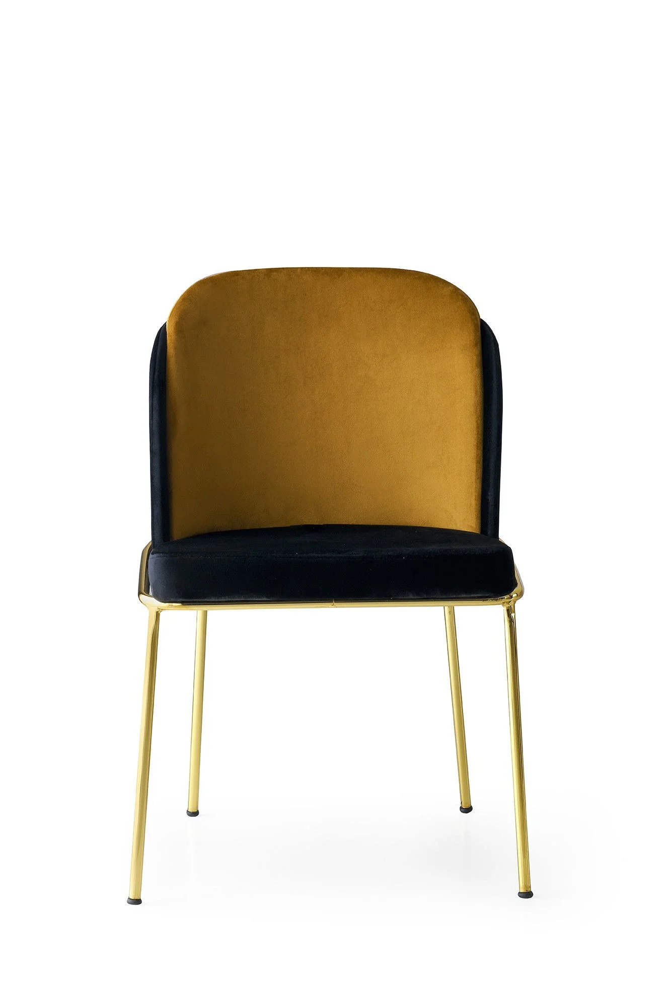 Set van 4 eetkamerstoelen Dore velvet