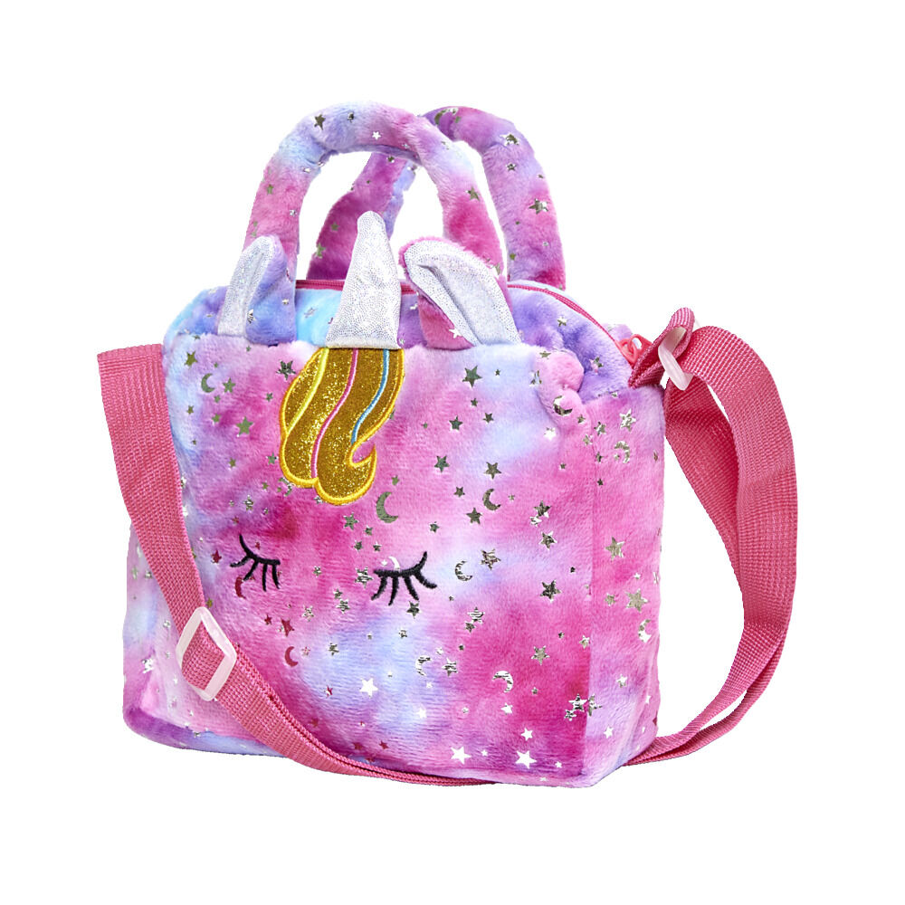 Sac à main fille licorne paillette avec bandoulière 18xH24,5cm