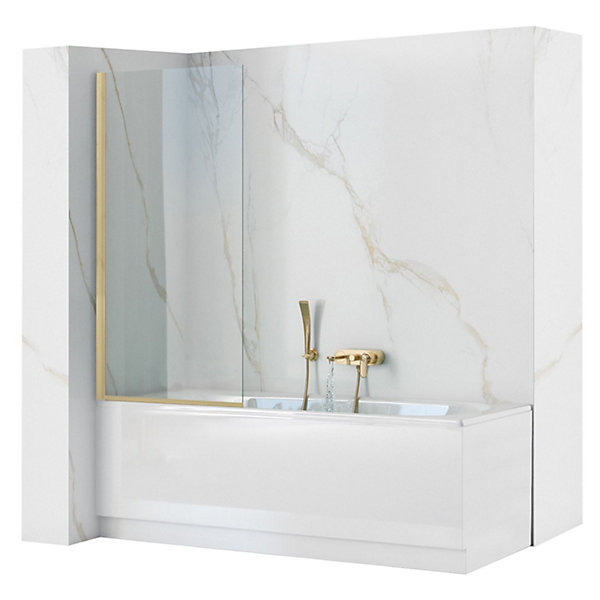 Pare-Baignoire REA Elegant Brushed Gold 70