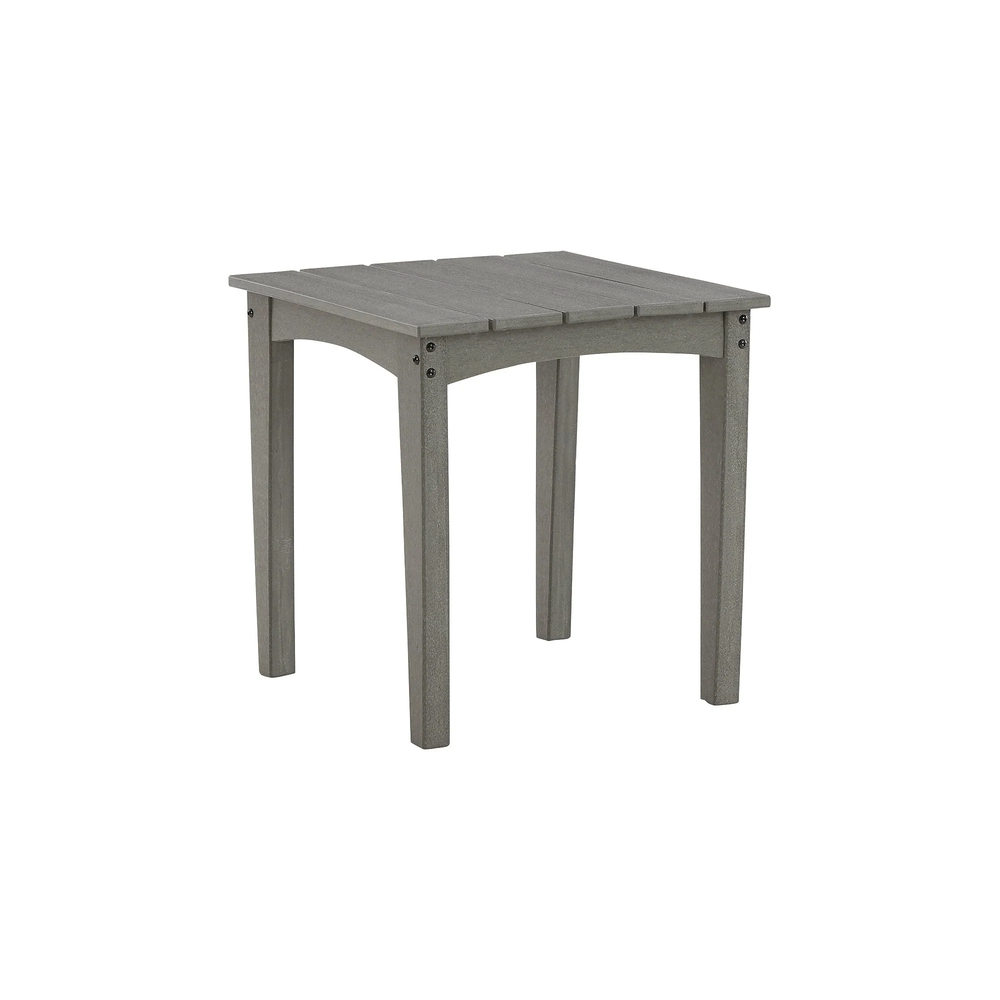 Signature Design by Ashley Visola Gray Square Outdoor Poly All Weather End Table - 21W x 21D x 24H