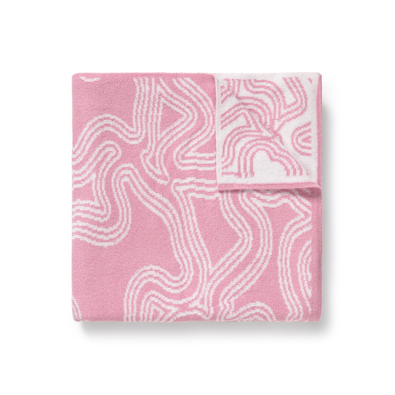 Manta de bebé reversible Nilo rosa