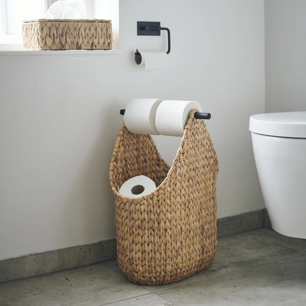 House Doctor - Toilettenpapierhalter, Bastgeflecht, natur
