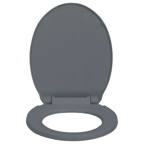 NNEVL Soft-Close Toilet Seat Grey Oval