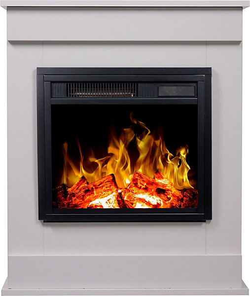 Insert électrique avec manteau SMART 900W-1800W, 66x82x21cm blanc